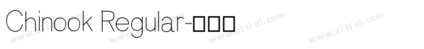 Chinook Regular字体转换